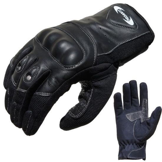 Gants De Moto Revit Duty - Noir - Taille XL - Protection Articulations Renforcée