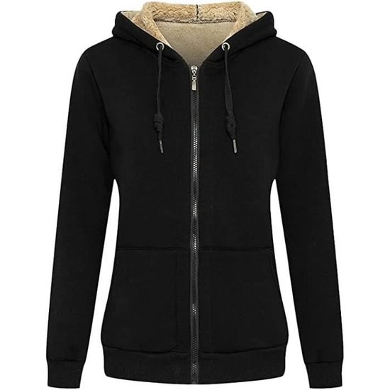 Veste Polaire Femme à Capuche - Épaisse, Doublée, à Carreaux | Hiver, Confort Chaud & Style Casual - 14