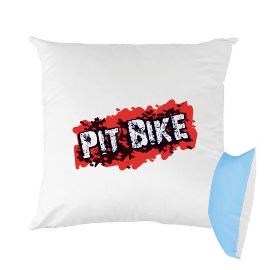 Mygoodprice Copricuscino Bicolore Stampato 40x40 Cm - Fronte Poliestere Bianco, Retro Cotone Colorato - Nero