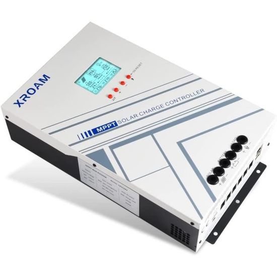 Régulateur Solaire MPPT 50A SUNYIMA - Chargeur 12V/24V Auto-détection, écran LCD Bluetooth, Double USB - Pour Installation Solaire