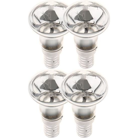 4Pcs R39 Réflecteur Tungsten Filament Spotlight Ampoule Lave Lampe SES E14 25W LOVOSKI