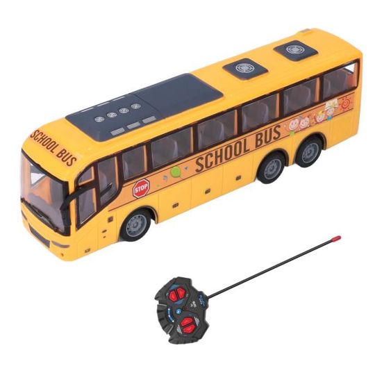 Jouet Bus Télécommandé - VGEBY - Bus Scolaire RC - LED Lumière