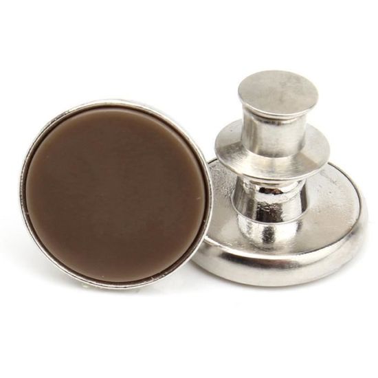 Kit De Réparation De Bouton Pour Jeans - Boutons En Métal Ajustables - Neuf