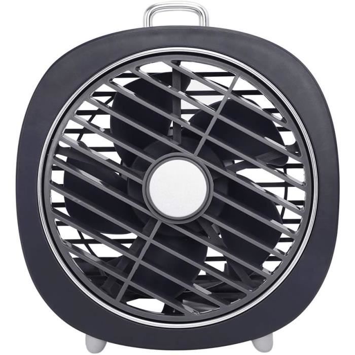 Ventilateur Silencieux Rechargeable - 5 Vitesses, USB, 3600Ah, Ini Portable, Bureau Réglable à
