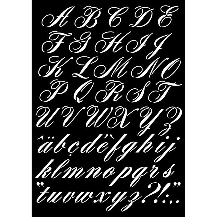 Pochoir A3 Alphabet - Artémio {couleur}