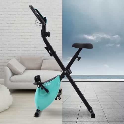 Vélo d'appartement pliable Bleu HB031