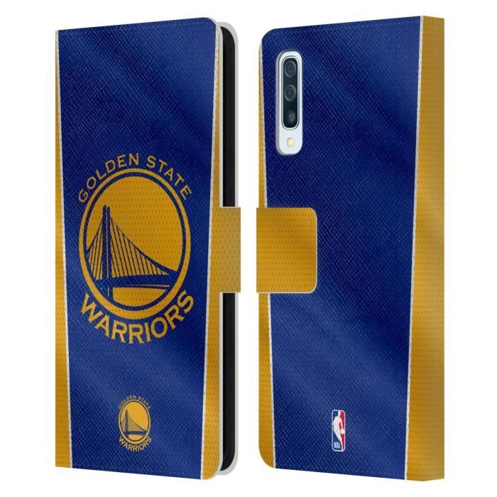 Officiel NBA Bannière Golden State Warriors Coque De Livre En Cuir Pour Samsung Galaxy A50-A30s (2019)