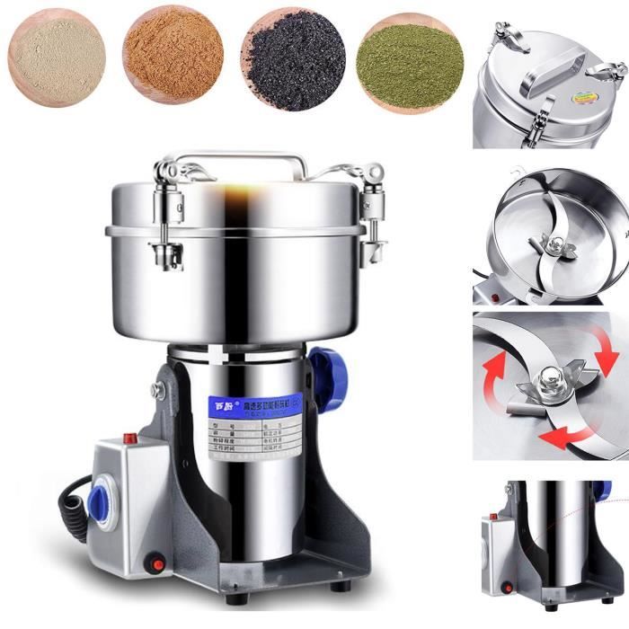 220V 550W 1000G Haute Qualité Moulin à Broyer Grain Poudre Inox Électrique Balançoire Type