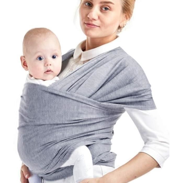 Écharpe de Portage, Porte Bébé Élastique Fait de coton,Écharpe Multifonctionnel Echarpe de Portage bebe Pour Les Nouveau-nés