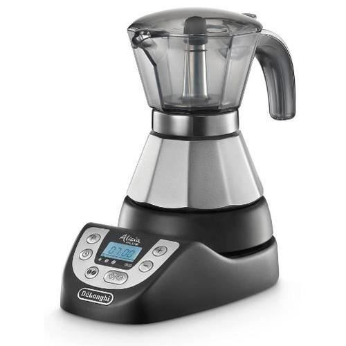 DeLonghi EMKP21.B, Cafetière moka électrique, 450 W, Noir, Argent