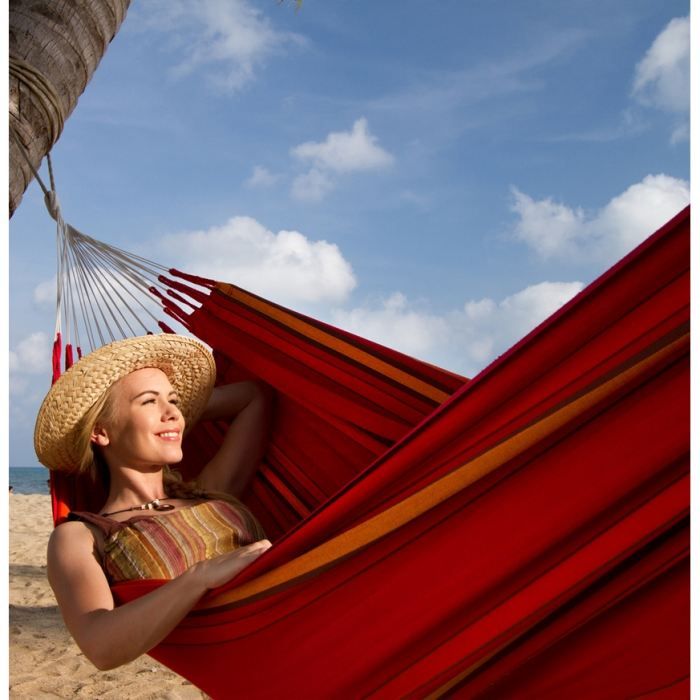 LA SIESTA - Hamac Double Colomb CURRAMBERA cherry