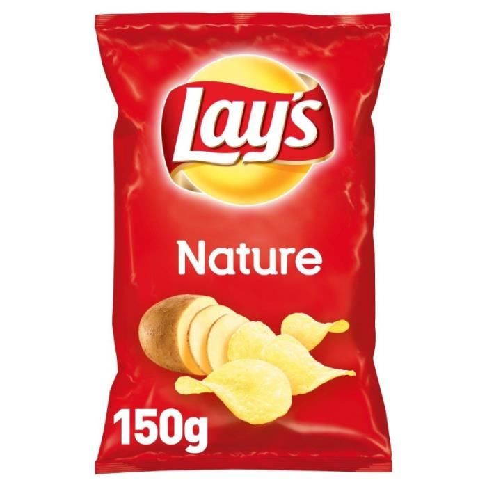 LAY'S - Chips Nature 150G - Lot De 4