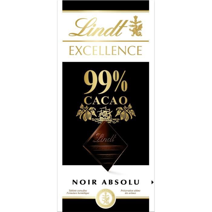 Tablette de Chocolat Lindt Excellence Noir 99% - 50G