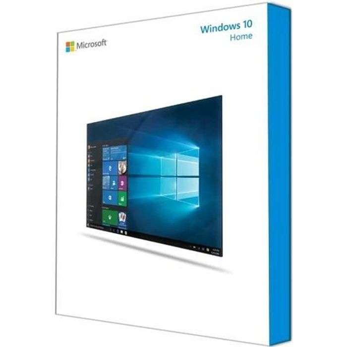 Microsoft Windows 10 Home (Famille) (1 PC - OEM - DVD - 32 bits)