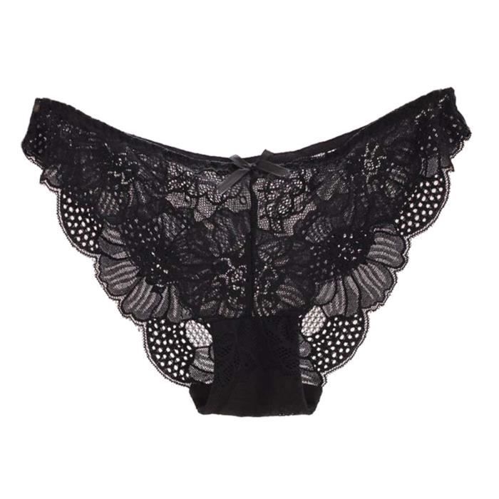 Femmes Dentelle Culotte Sous-vêtements Transparent Confort Respirant Plus la taille S - XL XL