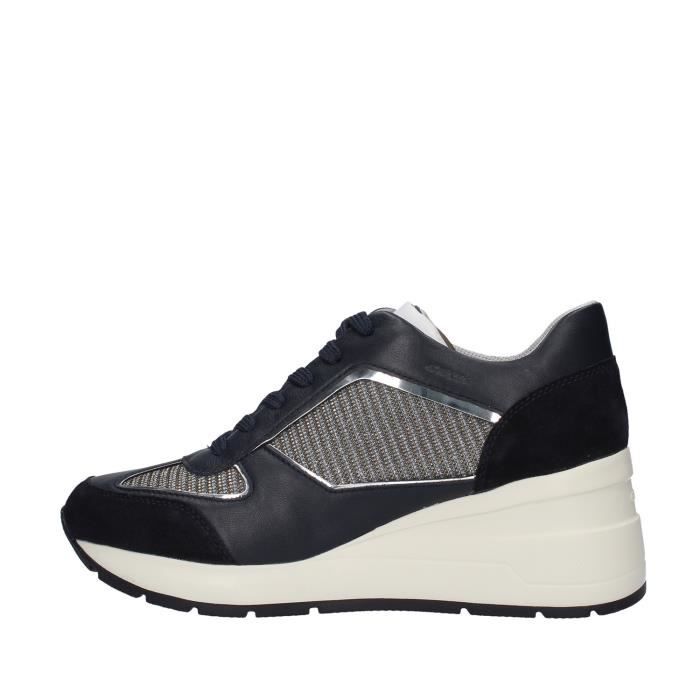 Geox D028LA0EW85 chaussures de tennis Avec coin Femme BLEU MARINE