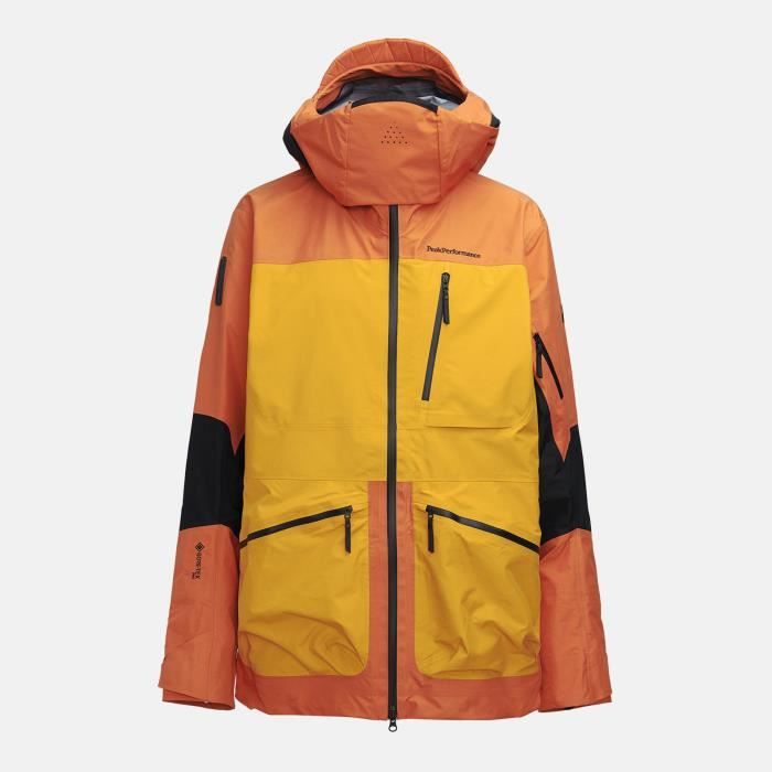 Veste De Ski/snow Peak Performance M Vertical Pro Jacket Orange Altitude Homme