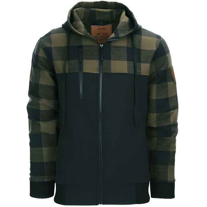 Veste Lumbershell Noir/Olive - Fostex Garments