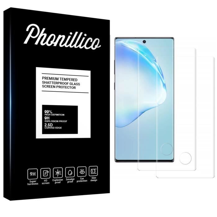 Verre Trempe pour Samsung Galaxy Note 10 [Pack 2] Film Intégral Vitre Protection Ecran Ultra Resistant [Phonillico®]