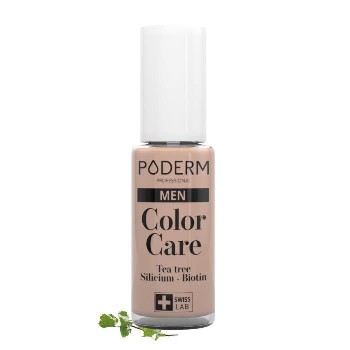 PODERM - MYCOSE ONGLES | SPÉCIAL HOMME | VERNIS COULEUR PEAU MAT NON BRILLANT | Soigne & Camoufle les imperfections | Swiss Made