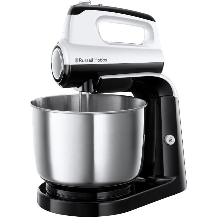 RUSSELL HOBBS 24671-56 Batteur Electrique Horizon, 2 Fouets Hélice, 2 Crochets Pétrin, 5 Vitesses