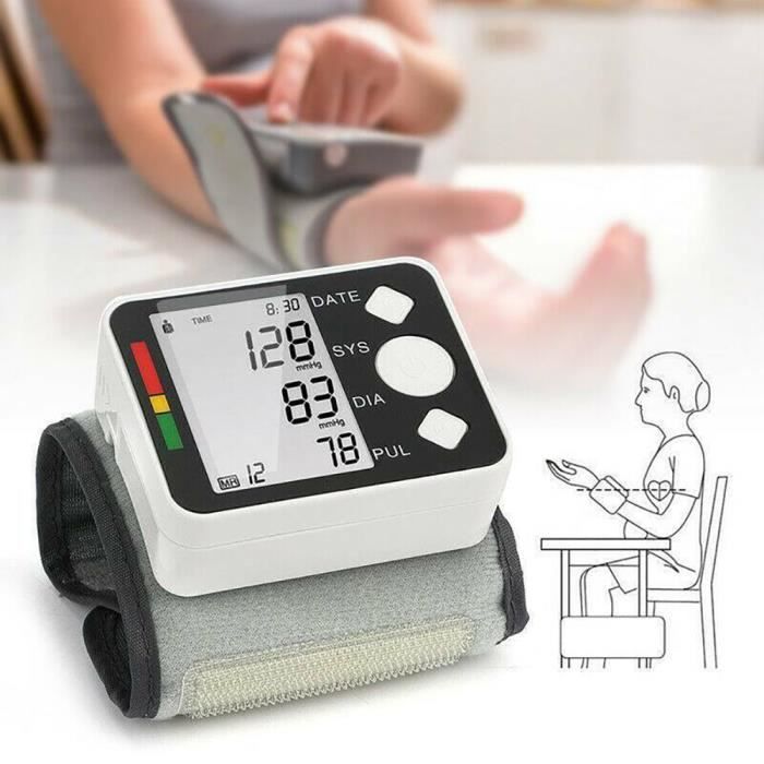 USLION, appareil de contrôle automatique fo1 de jauge de machine manomètre BP de moniteur de tension artérielle de poignet de Digita