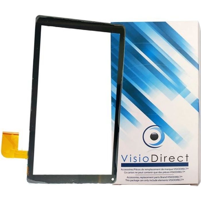 Vitre écran tactile noire pour tablette THOMSON TEO10R TEO10R-BK16C SPTEO10BK16 TEO10R-WH8CD taille 10.1\