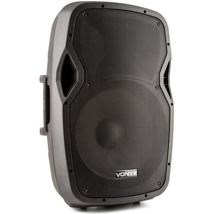 Vonyx AP1500ABT MP3 Enceinte active Hi-End batterie 800W 15- Bluetooth MIC-IN SD