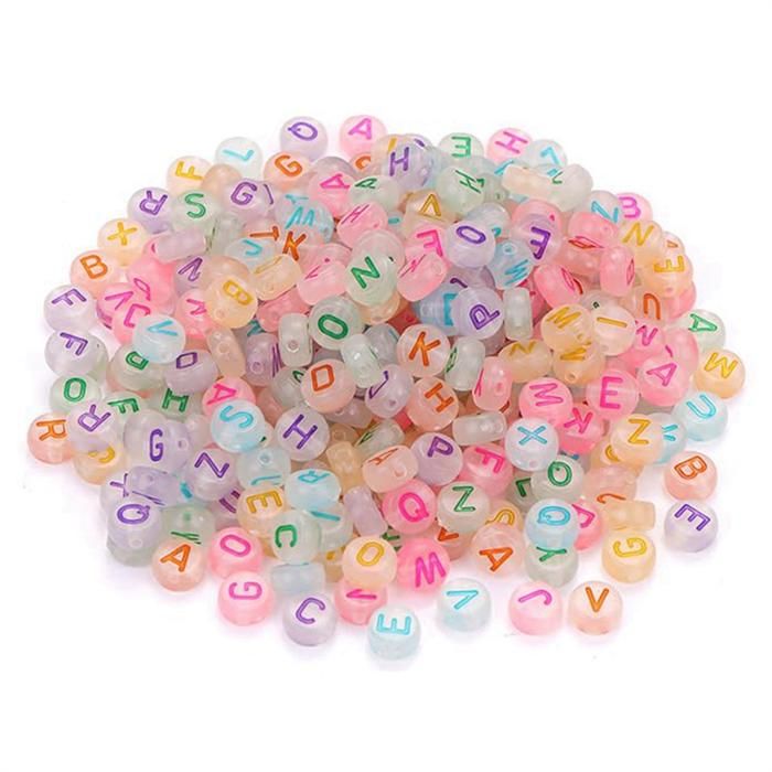 254 Perles Phosphorescentes Rondes - 4 Tailles (4/6/8/10 Mm) - Pierres Lumineuses Pour Bijoux DIY - Bracelets, Colliers, Boucles D'oreilles