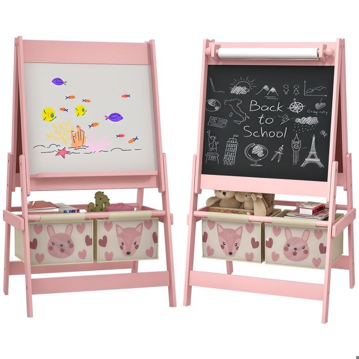 Tableau chevalet enfant - AIYAPLAY - double face - tableau