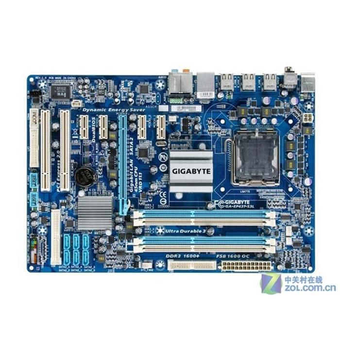 Carte mère GIGABYTE GA-EP43T-S3L Intel P43 Socket LGA775 4xDDR3 SDRAM 16GB ATX - Gigabyte