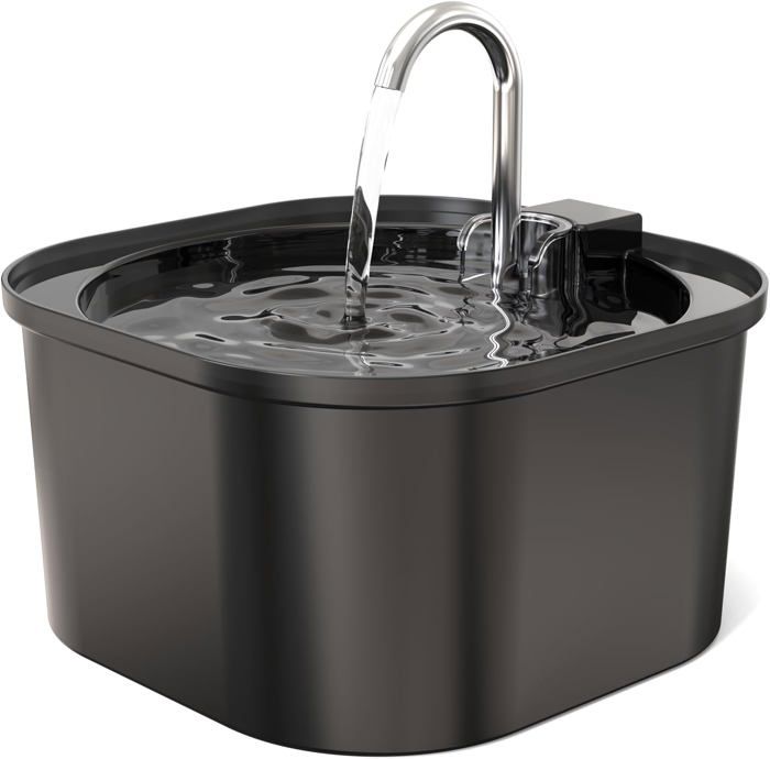 Fontaine à Eau Pour Chat Invengo MeowFlow B20 - 2.2 L En Acier Inoxydable, Silencieuse Et Facile à Nettoyer - 7