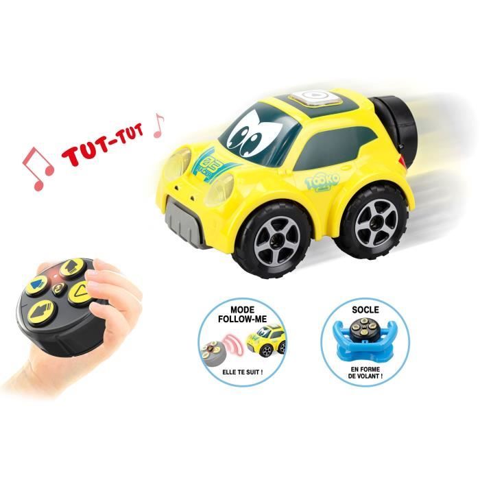 Silverlit Voiture télécommandée - TOOKO - FOLLOW ME - Yellow - Avec volant - Dès 2 ans