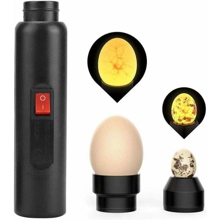 Mire Oeuf Lampe Mire Oeuf Testeur doeufs Lumire LED pour Vrifier lIncubation dOeuf Portable Incubateur doeufs de YYV