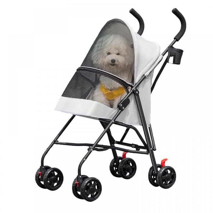 Meilleurs prix pour MIPAN.3 en 1 Poussette pour animaux - Poussette pour petit chien  - Poussette pour chat-Pliable + Portable - 97x45x55cm-Gris
