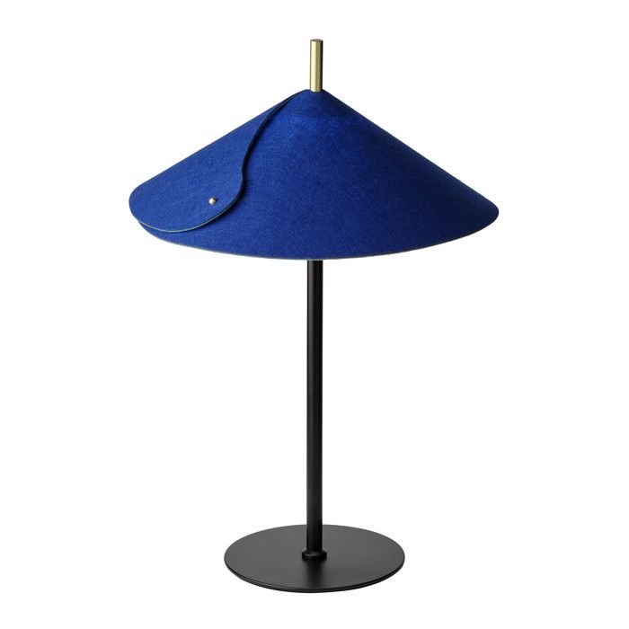 OSRAM Lampe de table Decor Flip G9 Bleu 350mm Lampe de table Feutre Acier avec fonction Touch-Dim et batterie USB