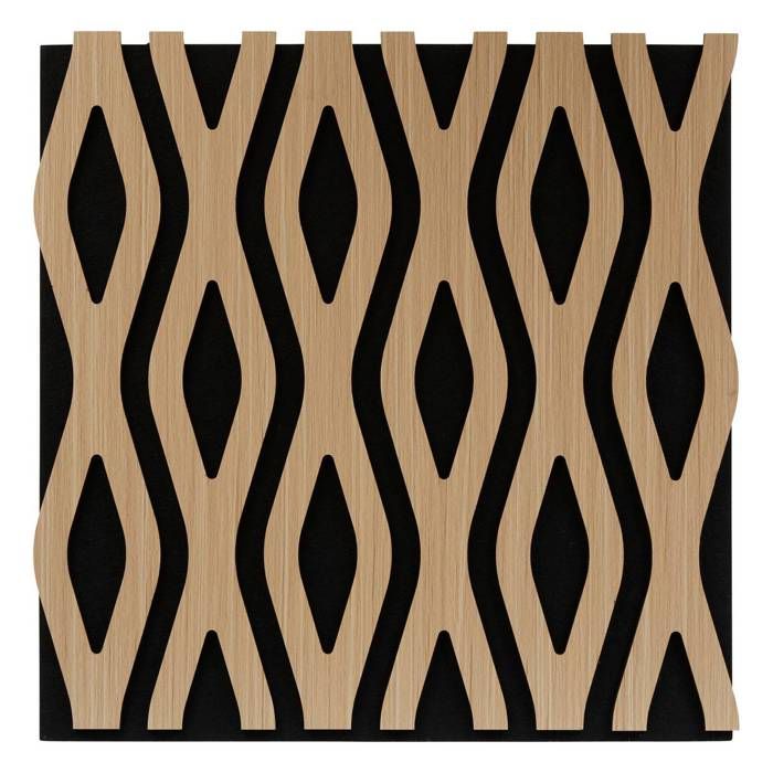 Panneau décoratif mural Clint beige 61x61cm - Atmosphera createur dinterieur