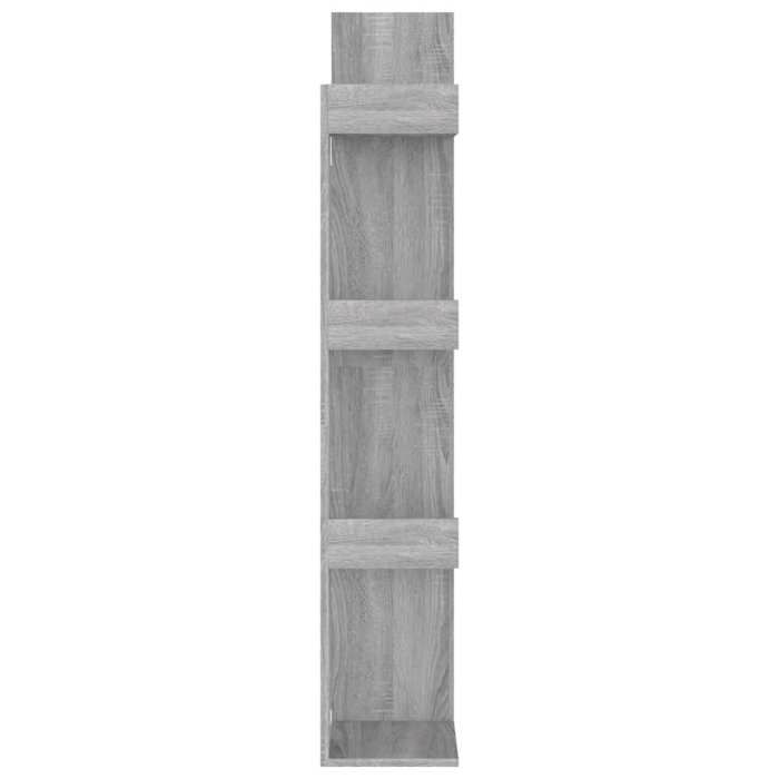 SALE dhiver Bibliothèque moderne JILLS Meuble de rangement 48x25 5x140 cm Sonoma gris Bois dingénierie BB1214