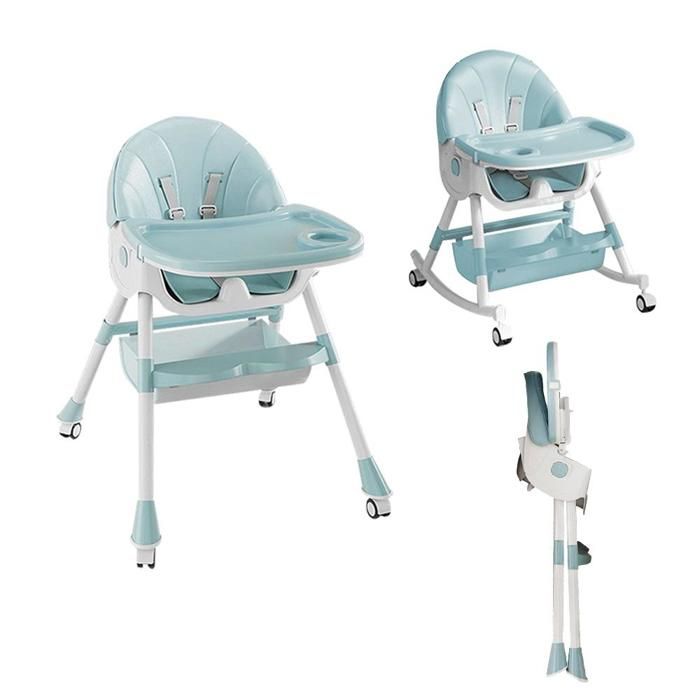 MIPAN.Chaise Haute Enfant -Pliable -Réglable -Inclinable - 64x70x87cm -Chaise Haute