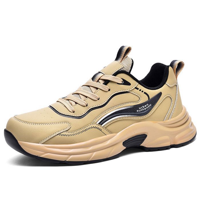 INSFITY Baskets Homme Respirant Sneakers Légères Confortables Antidérapant - Kaki