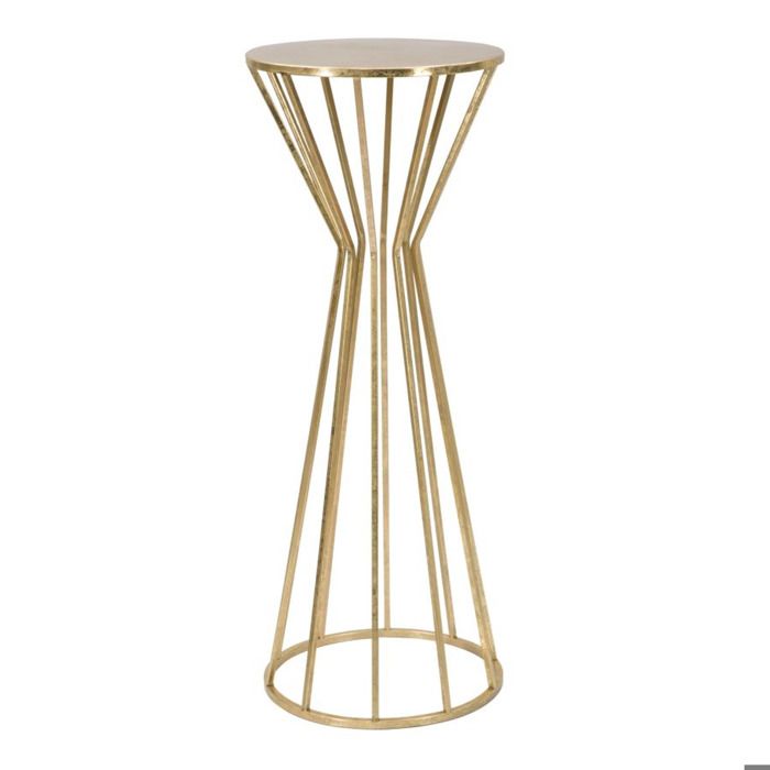 Porte-vase Stick Glam en cage de fer doré 40x40x101 cm - Réf. VK8681847399100