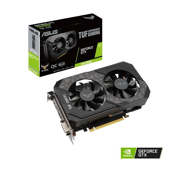 Carte graphique ASUS TUF Gaming GeForce GTX 1660 SUPER OC Edition 6 Go GDDR6 refurbished - Asus reconditionné disponible sur Cdiscount Seconde Vie