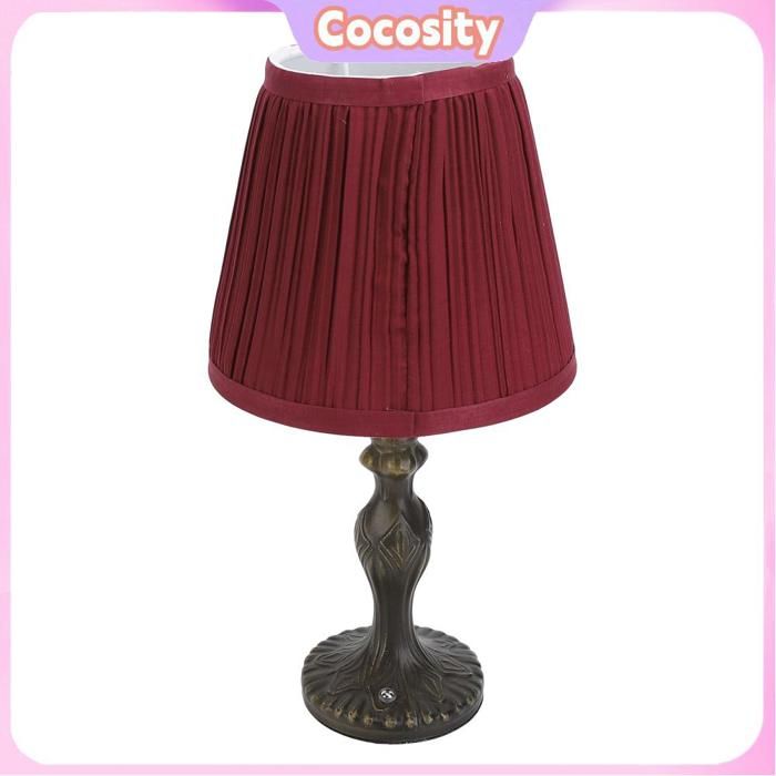 Lampe de bureau en tissu sans fil Vintage veilleuse tactile Rechargeable pour chambre à coucher salon