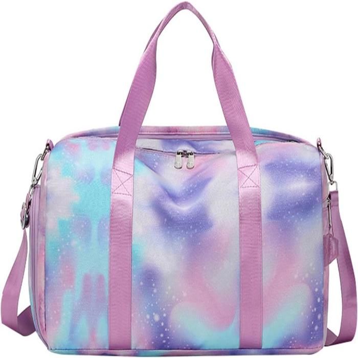 Sac de voyage pour adolescentes et femmes sac de sport/de gym pour filles sac de danse avec compartiment à chaussures (23 litres)