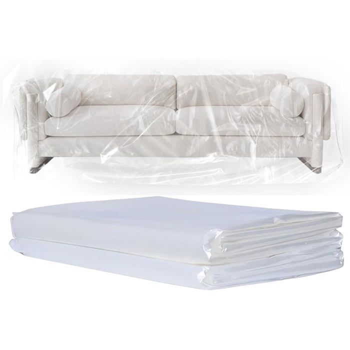 Lot De 2 Housses De Canapé 2X3M Durables Imperméables Anti-Poussière Pour Lit Canapé Meubles Lors Du Déménagement Ou Du Stoc[CA150]