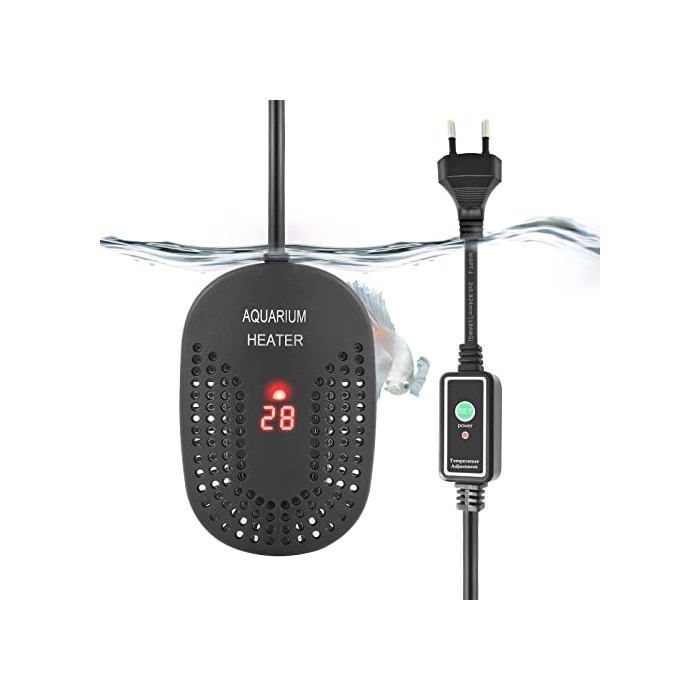 Chauffage pour aquarium - PYPABL - 50W/100W - Submersible - Contrôleur externe 20–34°C - Affichage numérique & Protection
