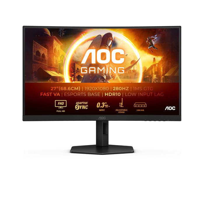 Écran incurvé 27 AOC G4 C27G4ZXU - Full HD - 03 ms - 300 cd/m² - HDMI DisplayPort USB