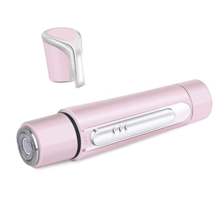  Rasoir Electrique Femme - Mentondoigt Indolore - Rose - Fonctionnement sans fil 
