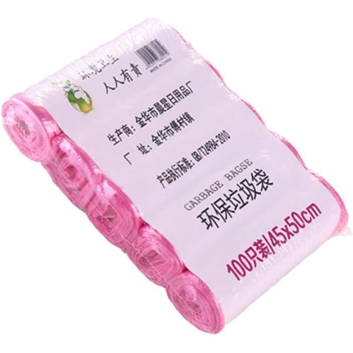 45 Sacs Poubelle Adhésifs TRAMILY - Pour Voiture, Cuisine, Bureau - Pratiques Et Anti-fuites