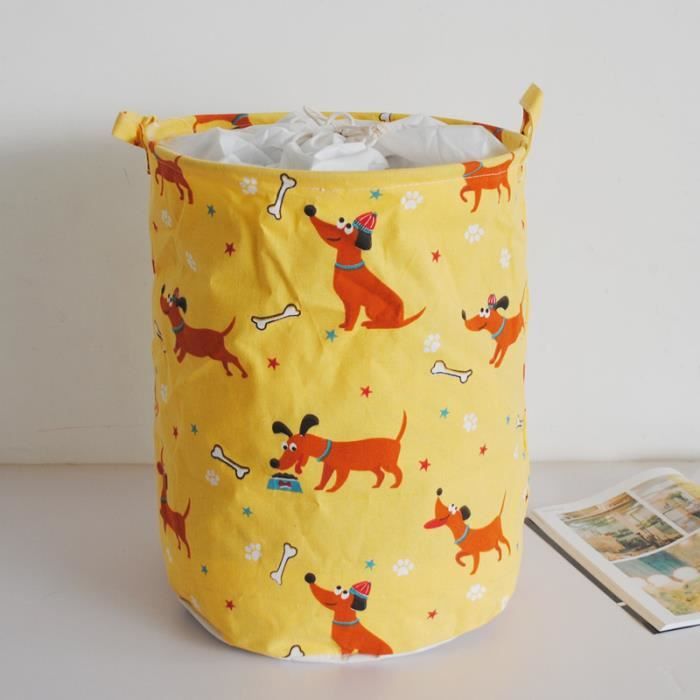 Panier à Linge Pliable NEWSTYLE - 40x50 Cm, Gris Étoile - Range Jouets Ou Vêtements